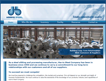 Tablet Screenshot of harrissteelco.com